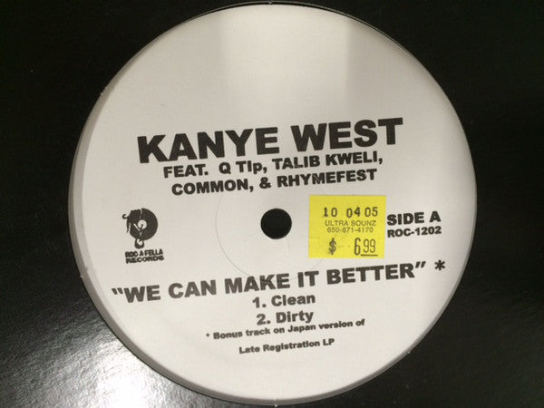 Kanye West : We Can Make It Better (12", Promo, Unofficial)