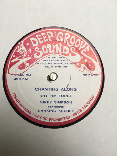 Mickey Simpson Featuring Ranking Keeble : Chant Down Babylon (12")