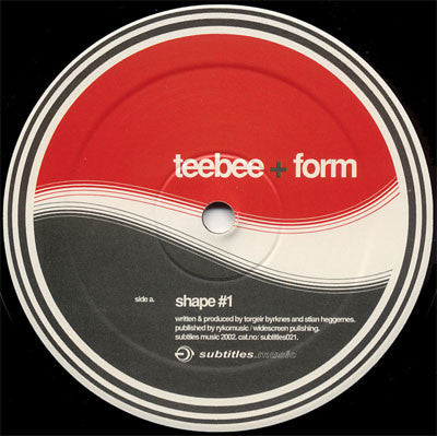 Teebee + Form* : Shape #1 / Return To Forever (12")