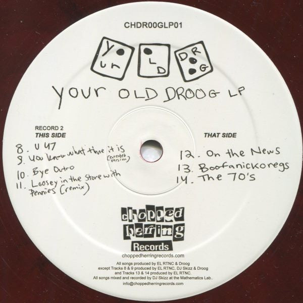 Your Old Droog : Your Old Droog (2xLP, Album, Ltd, Red)