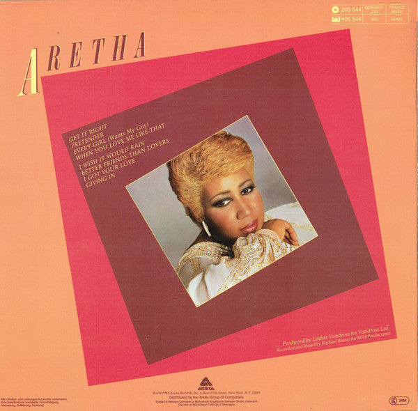 Aretha Franklin : Get It Right (LP, Album)
