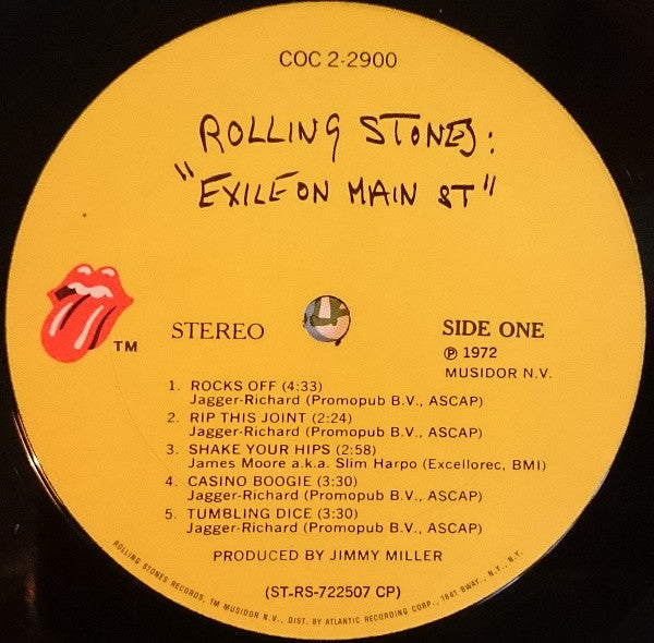 The Rolling Stones : Exile On Main St. (2xLP, Album, Pit)