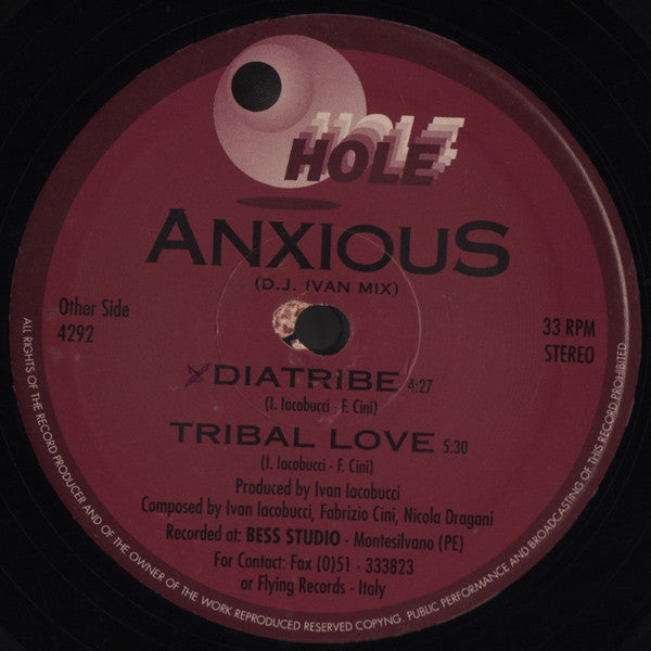 Anxious : Saxample (12")