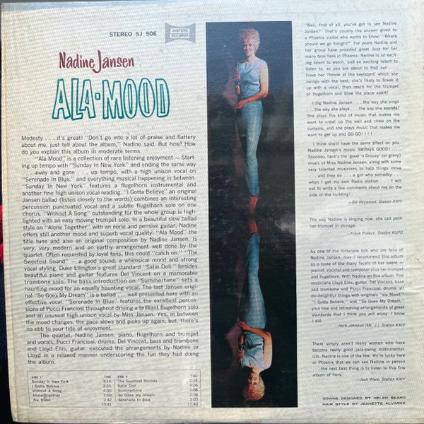 Nadine Jansen : Ala-Mood (LP, Album)