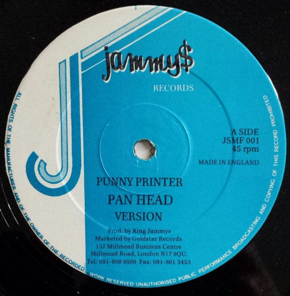Pan Head, Pinchers, Anthony Red Rose : Punny Printer/Call Upon Me God/Got To Be Artical (12", Maxi)