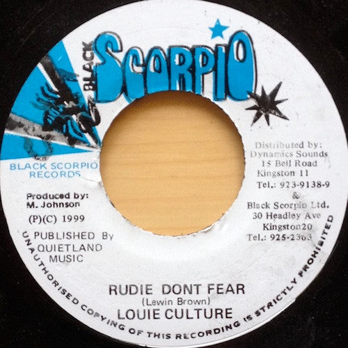 Louie Culture : Rudie Don't Fear (7", RP)