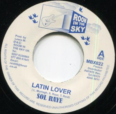 Sol Raye : Latin Lover/Time And The River (7", Single)