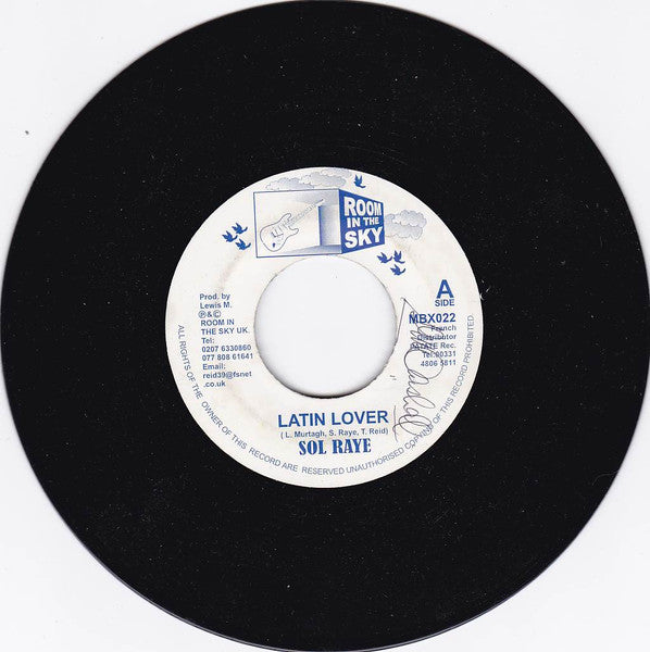 Sol Raye : Latin Lover/Time And The River (7", Single)