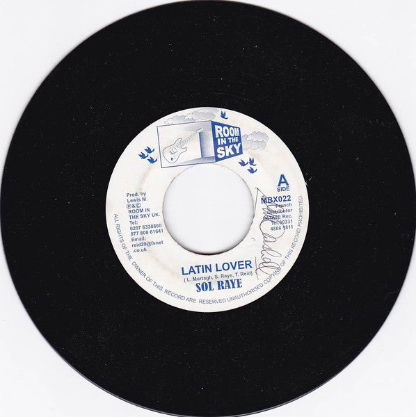 Sol Raye : Latin Lover/Time And The River (7", Single)