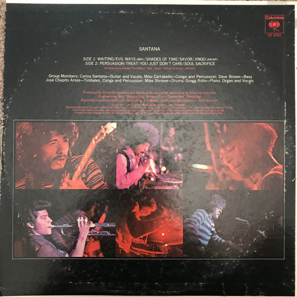 Santana : Santana (LP, Album, Pit)
