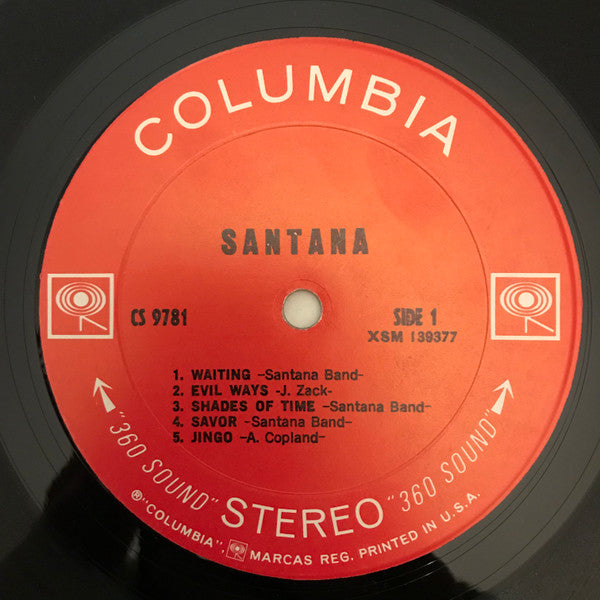 Santana : Santana (LP, Album, Pit)