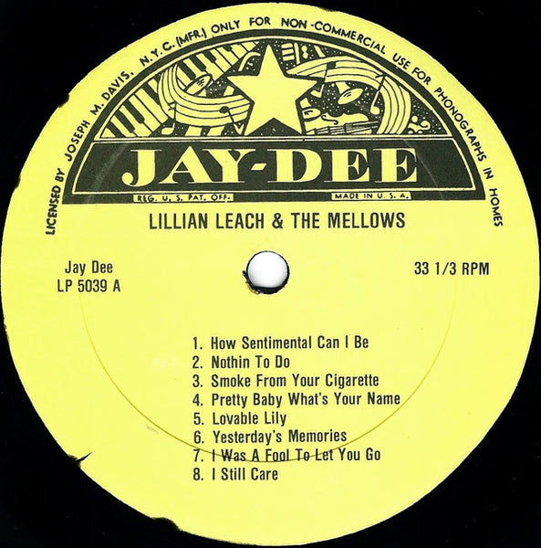The Mellows Featuring Lillian Leach (2) : Lilian Leach And The Mellows (LP, Comp)