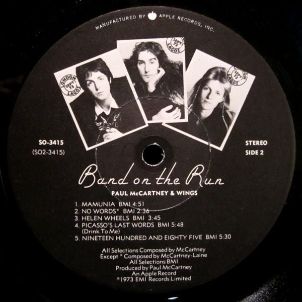 Paul McCartney & Wings* : Band On The Run (LP, Album, Jac)