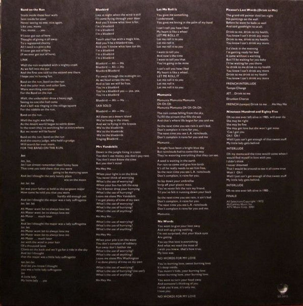 Paul McCartney & Wings* : Band On The Run (LP, Album, Jac)