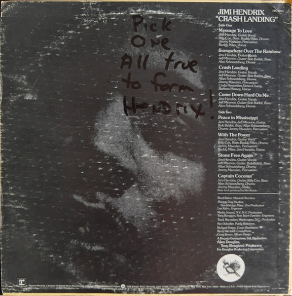 Jimi Hendrix : Crash Landing (LP, Album, Promo)