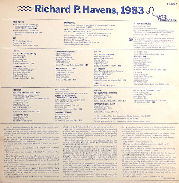 Richie Havens : Richard P. Havens 1983 (2xLP, Album, Promo, Gat)