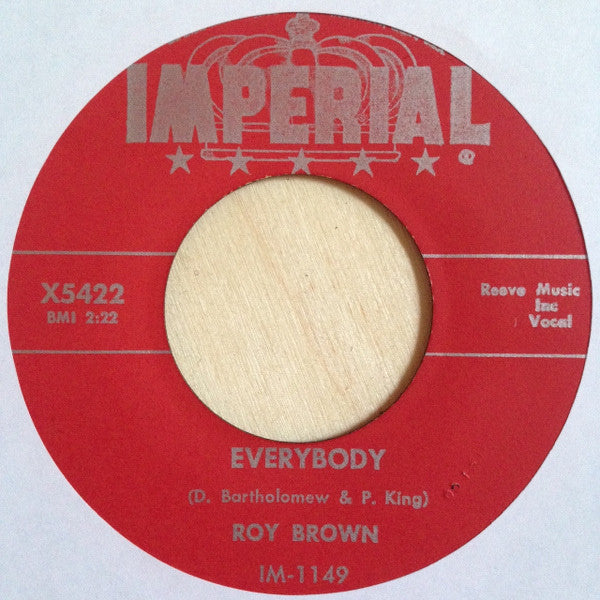 Roy Brown : Saturday Night / Everybody (7")