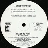 Silver Convention : Spend The Night With Me (12", Promo, Pin)