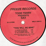 Todd Terry Presents Sax : This Will Be Mine (2xLP)