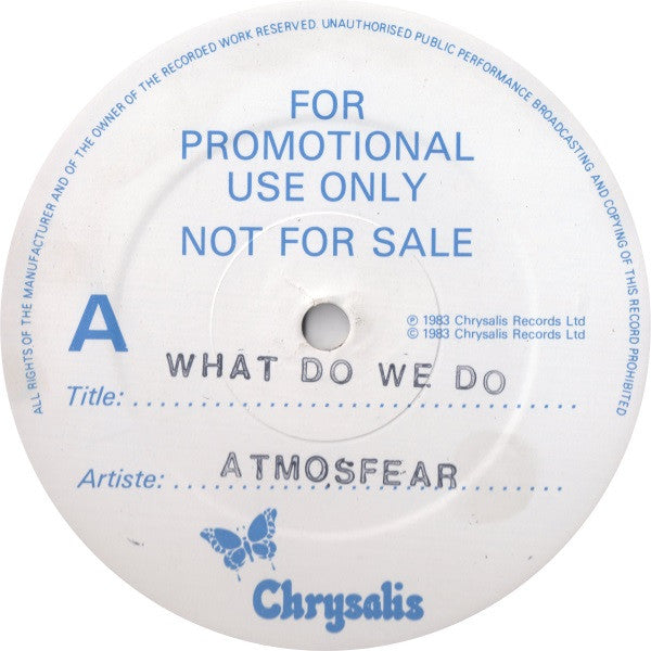 Atmosfear : What Do We Do (12", Promo, Sta)