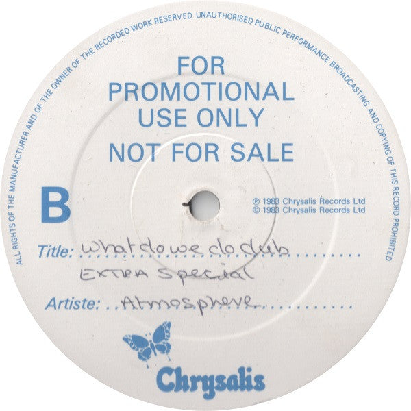 Atmosfear : What Do We Do (12", Promo, Sta)