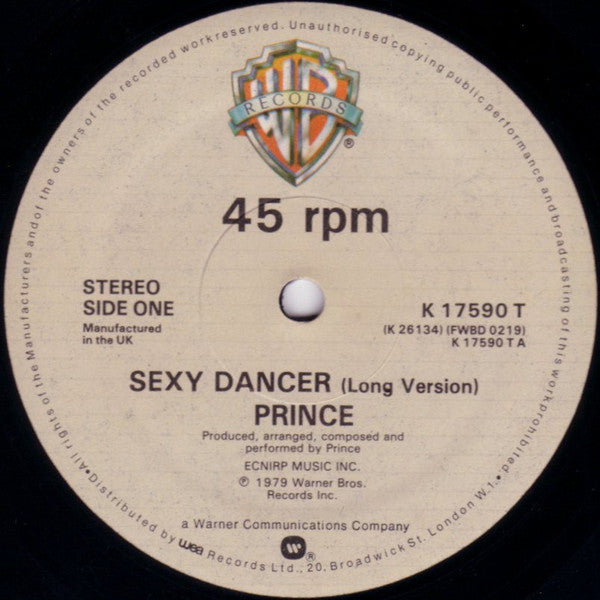 Prince : Sexy Dancer (12", Single)
