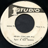 Judah Eskender Tafari : Never Conquer (7")