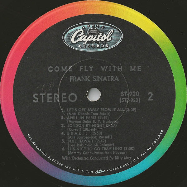 Frank Sinatra : Come Fly With Me (LP, Album, RE, Scr)
