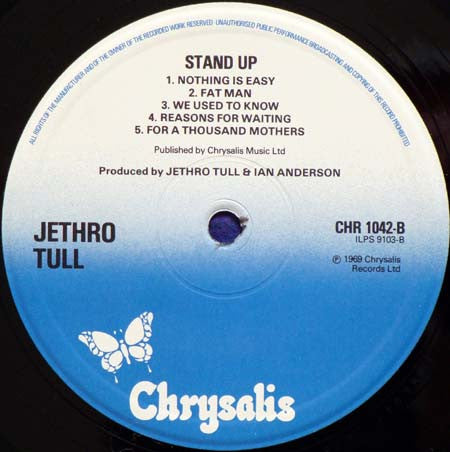 Jethro Tull : Stand Up (LP, Album, RE)