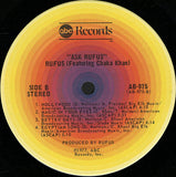 Rufus & Chaka Khan : Ask Rufus (LP, Album, Ter)