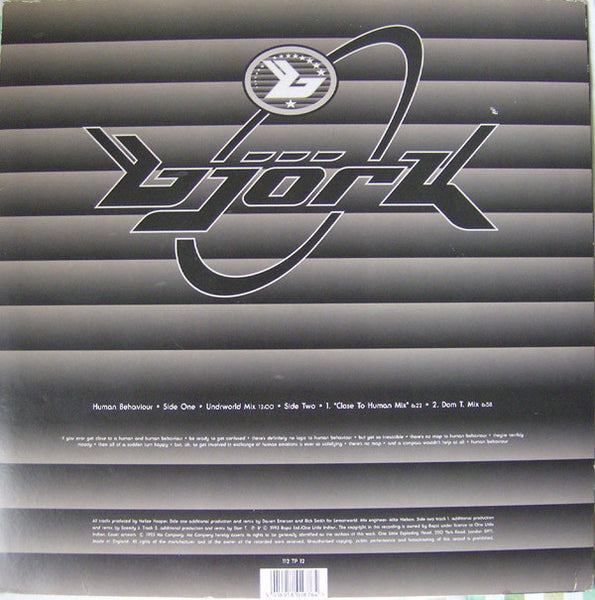 Björk : Human Behaviour (12", Single)
