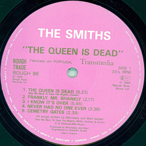 The Smiths : The Queen Is Dead (LP, Album, Gat)