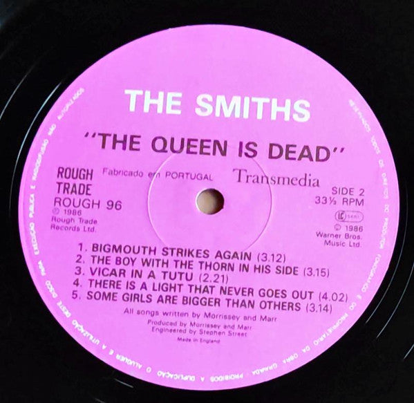 The Smiths : The Queen Is Dead (LP, Album, Gat)