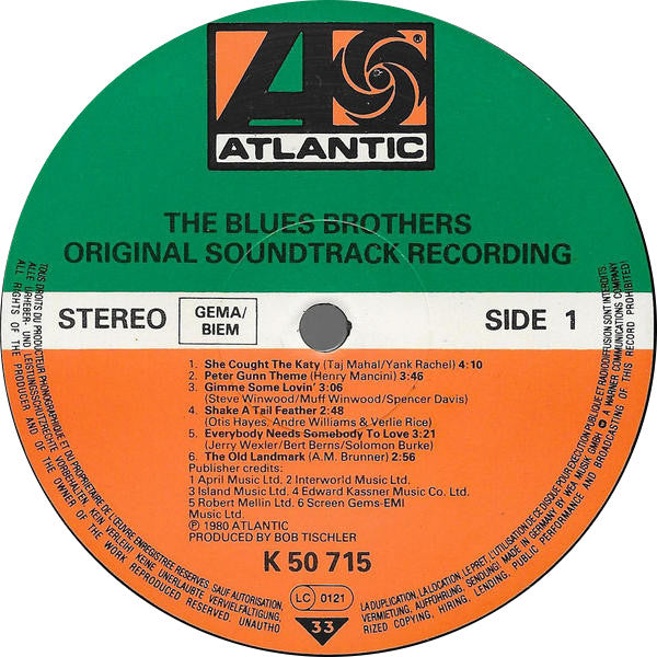 The Blues Brothers : The Blues Brothers (Bande Originale Du Film) (LP, Album, RE)