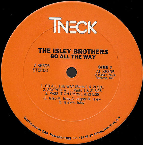The Isley Brothers : Go All The Way (LP, Album, RE)