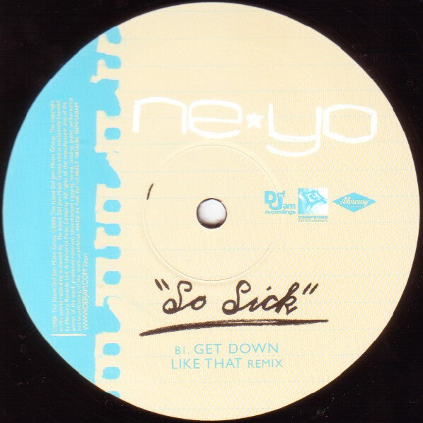Ne-Yo : So Sick (12", Single)