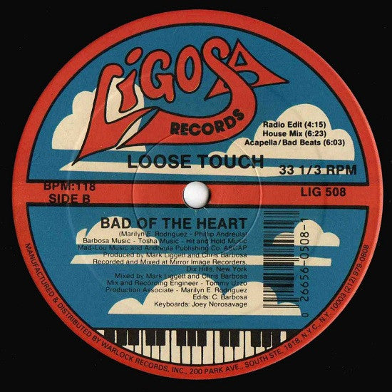 Loose Touch : Bad Of The Heart (12")