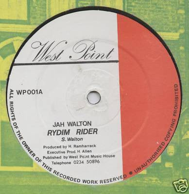 Jah Walton : Rydim Rider / Raggamufin Sensimeala  (12")