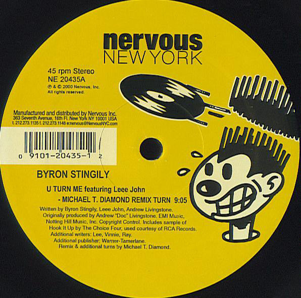 Byron Stingily Featuring Leee John : U Turn Me (12")