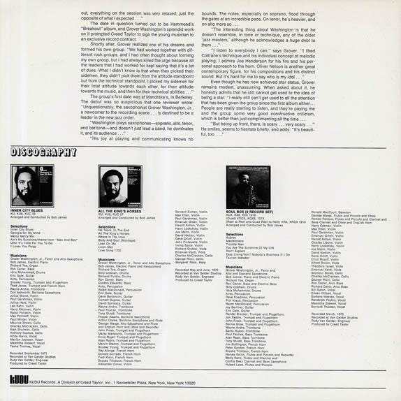 Grover Washington, Jr. : Soul Box (2xLP, Album, Quad + Box)