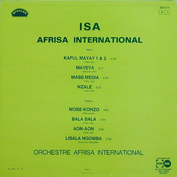 Afrisa International* : Afrisa International (LP, Comp, RE)