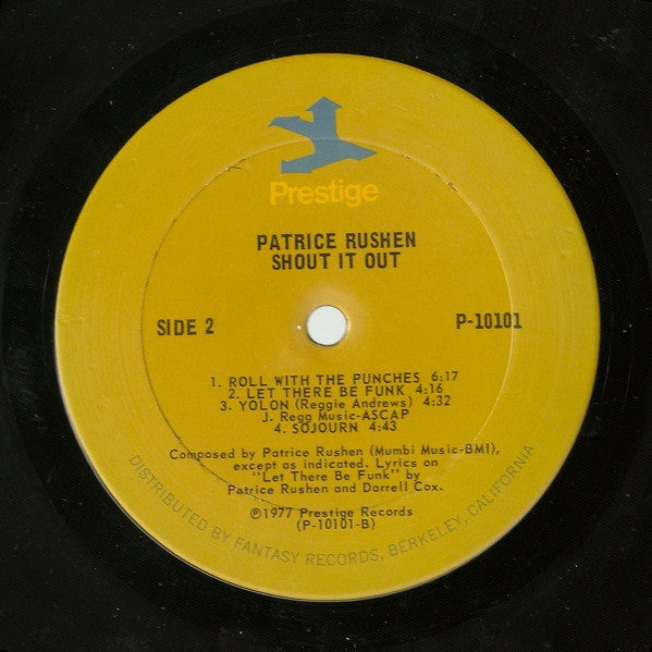 Patrice Rushen : Shout It Out (LP, Album, San)
