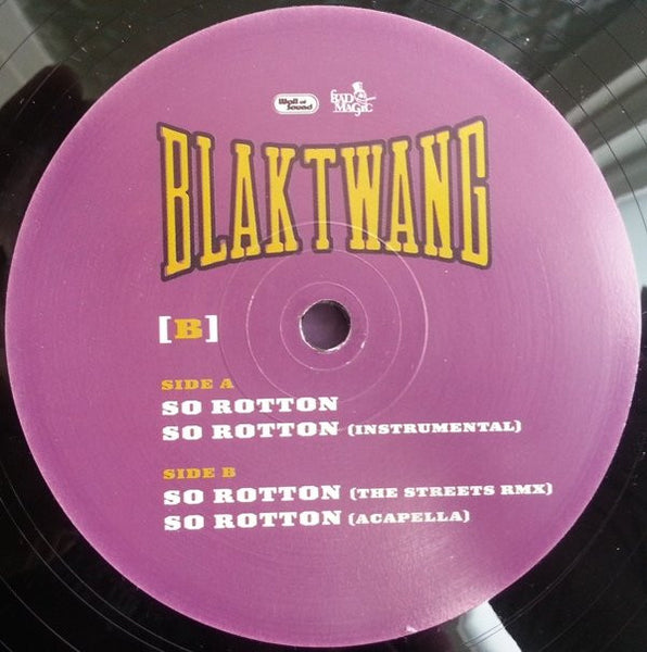Blak Twang : So Rotton (12")