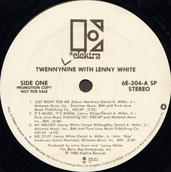 Twennynine With Lenny White : Twennynine With Lenny White (LP, Album, Promo, SP )