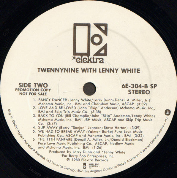 Twennynine With Lenny White : Twennynine With Lenny White (LP, Album, Promo, SP )