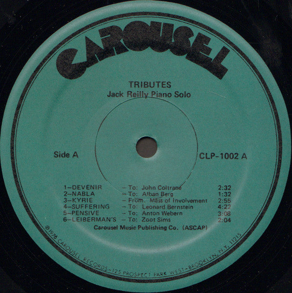 Jack Reilly : Tributes (LP, Album)