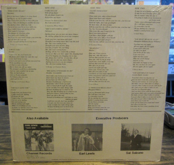 Earl Lewis And The Channels With The Billy Vera Band : Take Two (LP, Album)