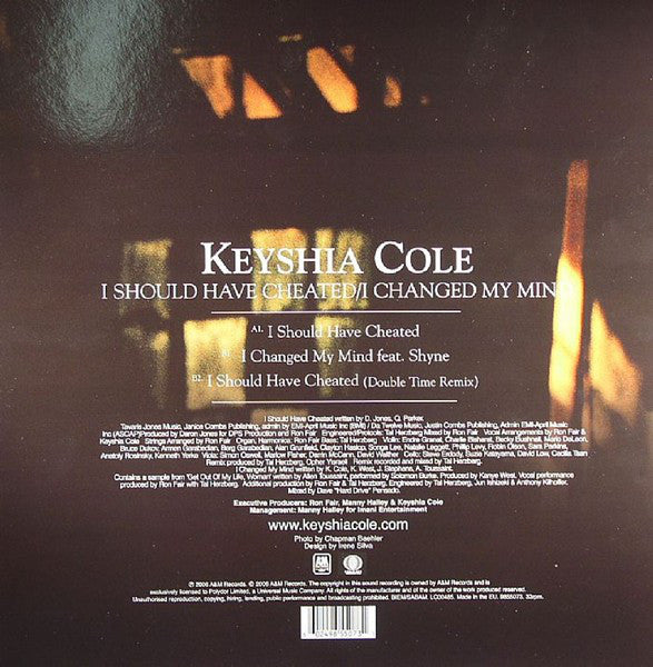 Keyshia Cole : I Should Have Cheated / I Changed My Mind (12")
