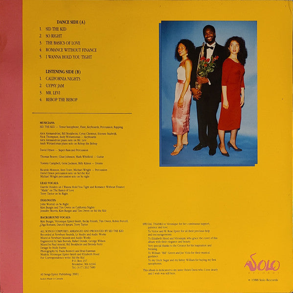 Sid The Kid : The Basics Of Love (LP)