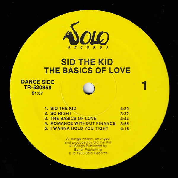 Sid The Kid : The Basics Of Love (LP)